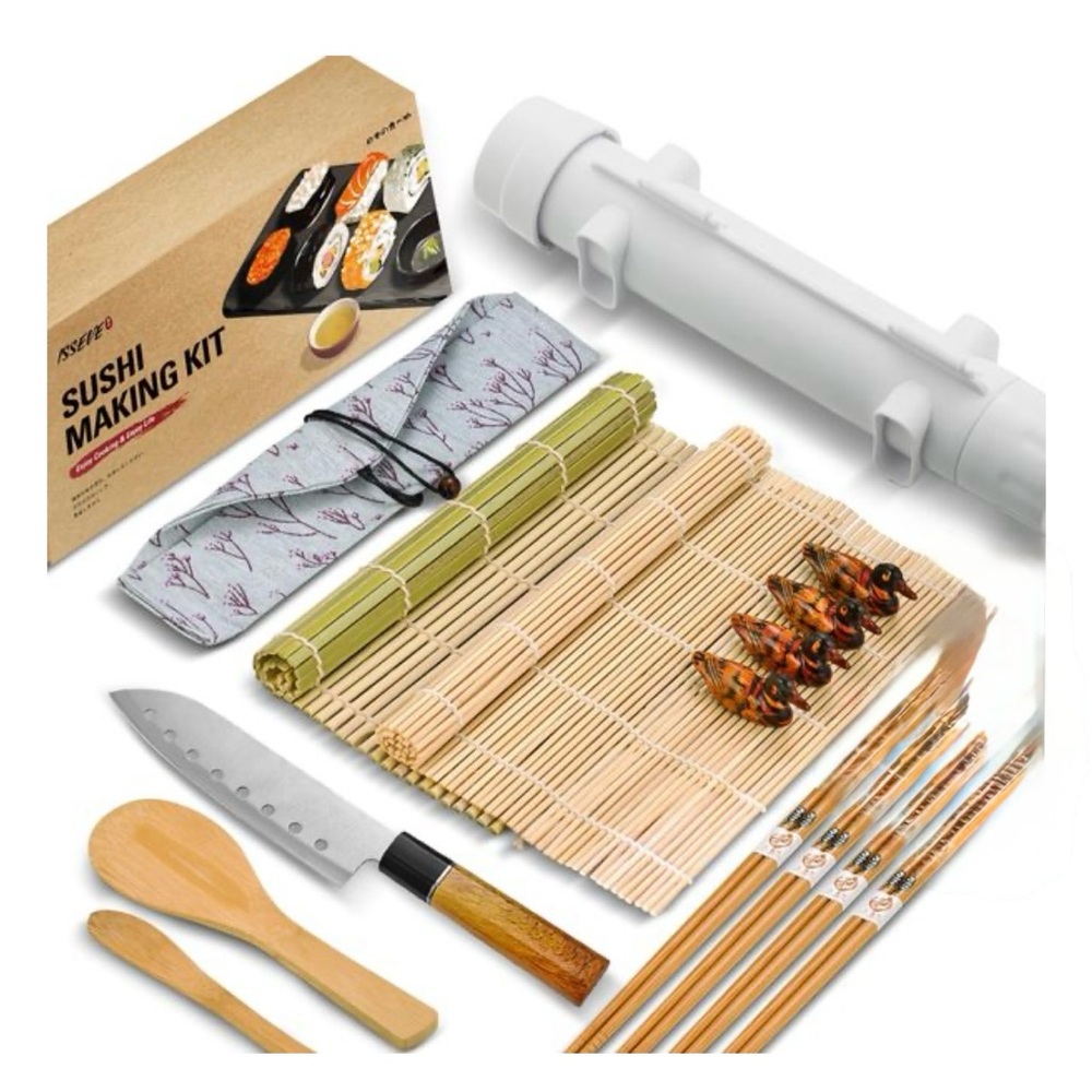 Sushi Making Kit with Bamboo and Accessories